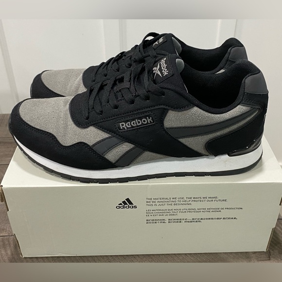 Men's Reebok Classic Harman Run Lifestyle Shoes 30115MWR Black / Gray size 11 - Picture 4 of 6